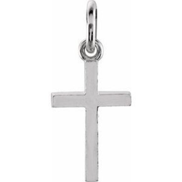 Kazi Luxury Posh Mommy Cross Charm - 14K White